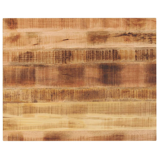 Table Top 90x80x3,8 cm Rectangular Solid Wood Rough Mango