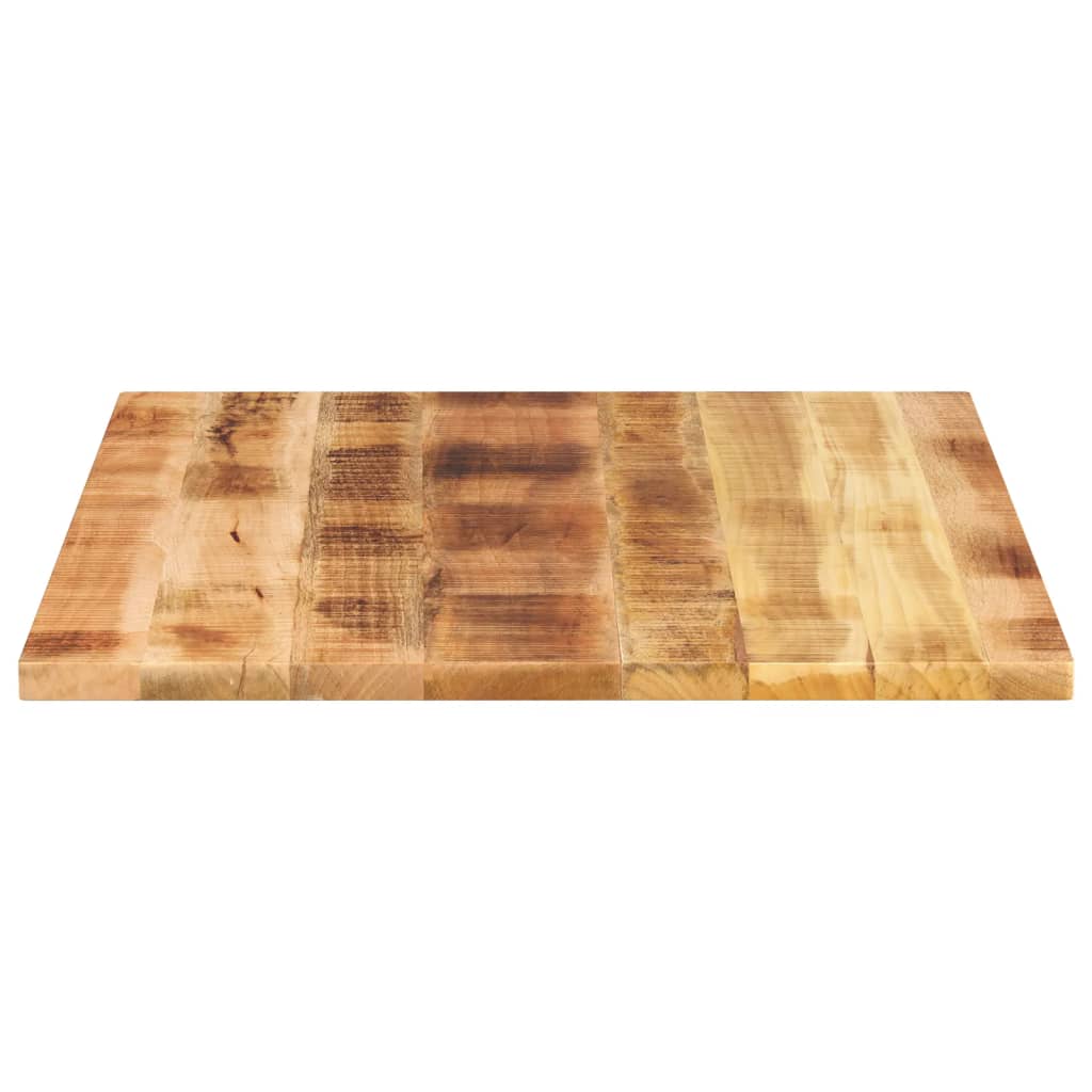 Table Top 90x80x3.8 cm Rectangular Solid Wood Rough Mango