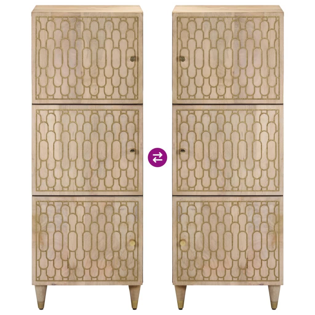 Highboard 40x33x110 cm Solid Wood Mango