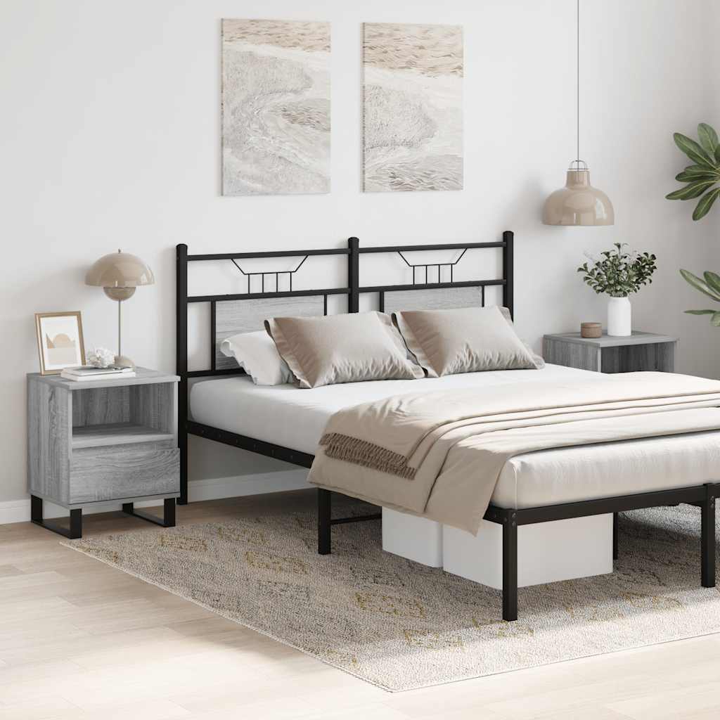 Bedside Cabinets 2 pcs Grey Sonoma 40x35x50 cm Engineered Wood