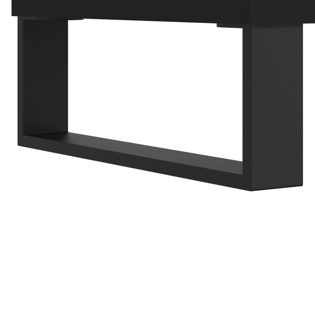 Coffee Tables 2 pcs Black 50x46x35 cm Engineered Wood