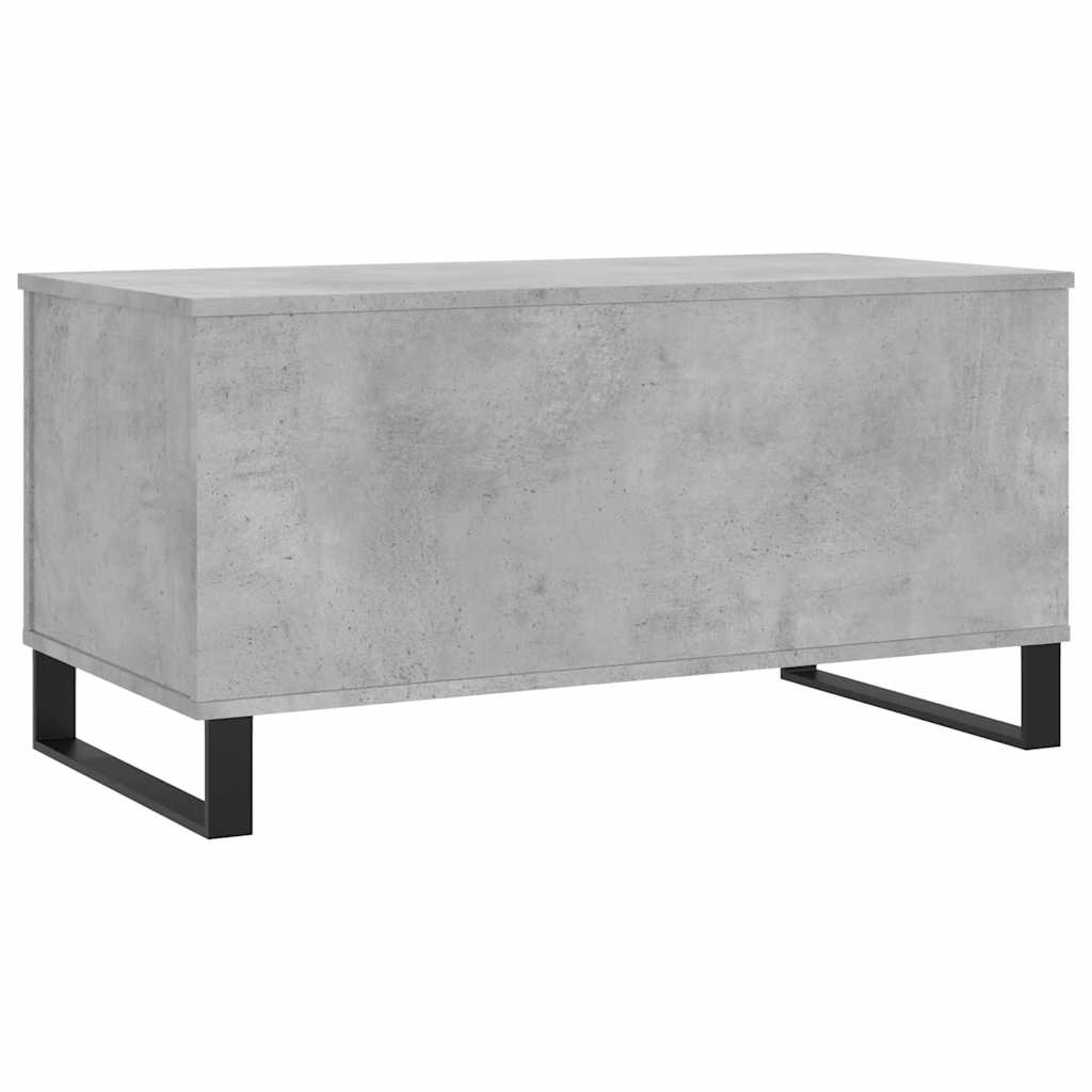 Coffee Table | Concrete Grey | Engineered Wood, Metal | 90x45x44.5 cm