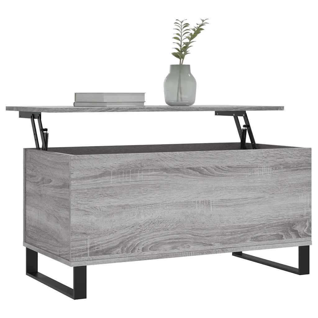 Coffee Table | Grey Sonoma | Engineered wood, Metal | Medium