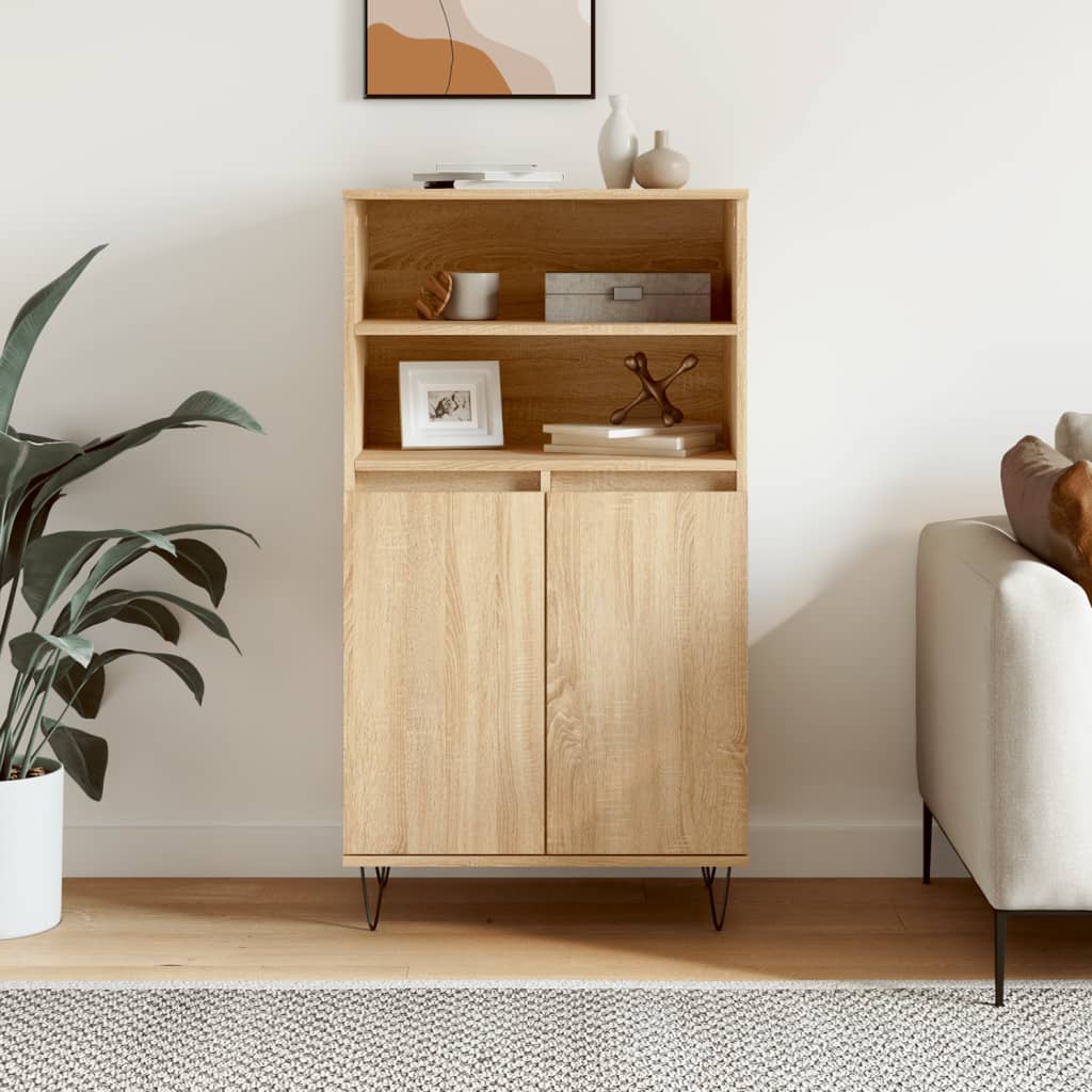 Highboard Sonoma Oak 60x36x110 cm Engineered Wood