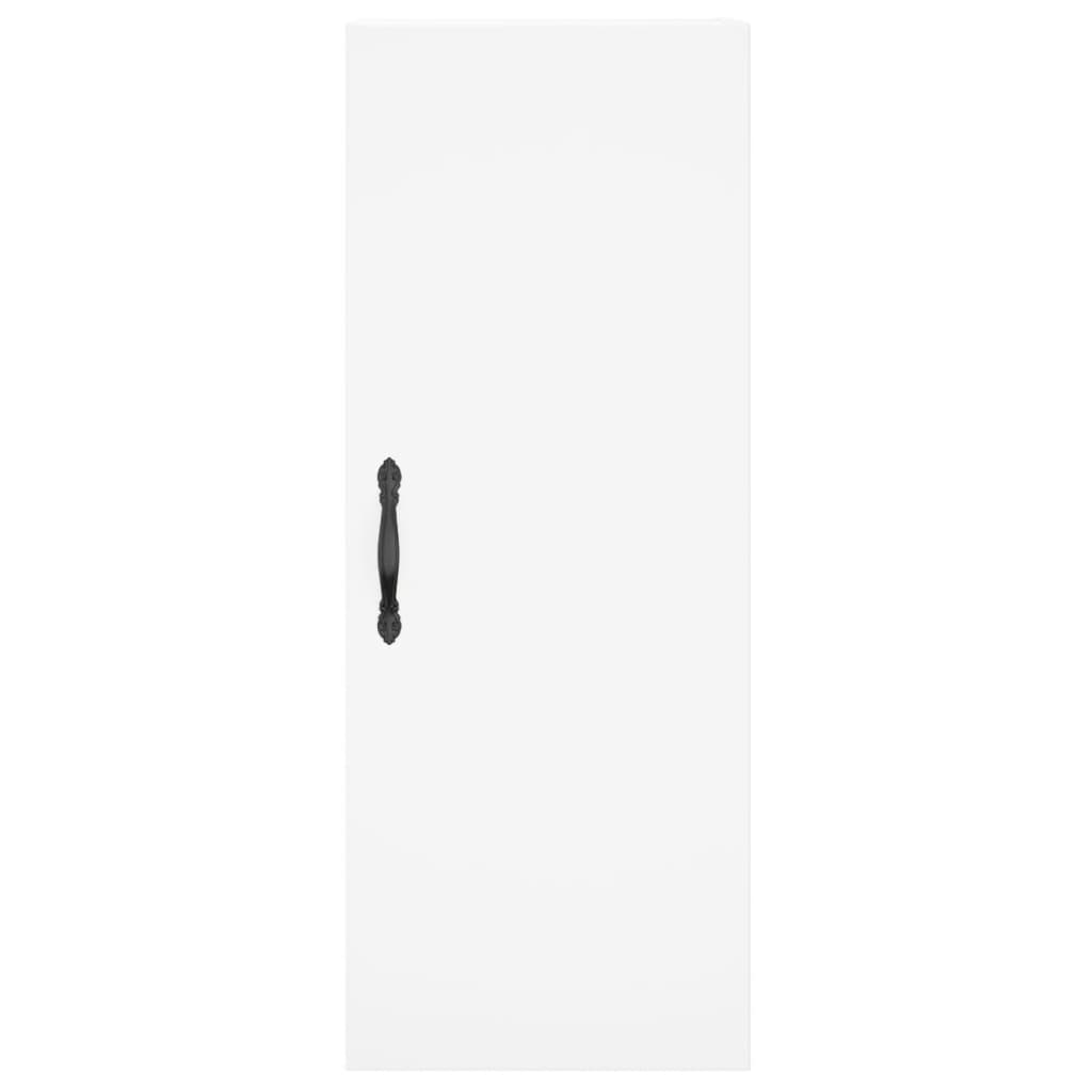 Wall Mounted Cabinet White 34.5x34x90 cm Engineered Wood