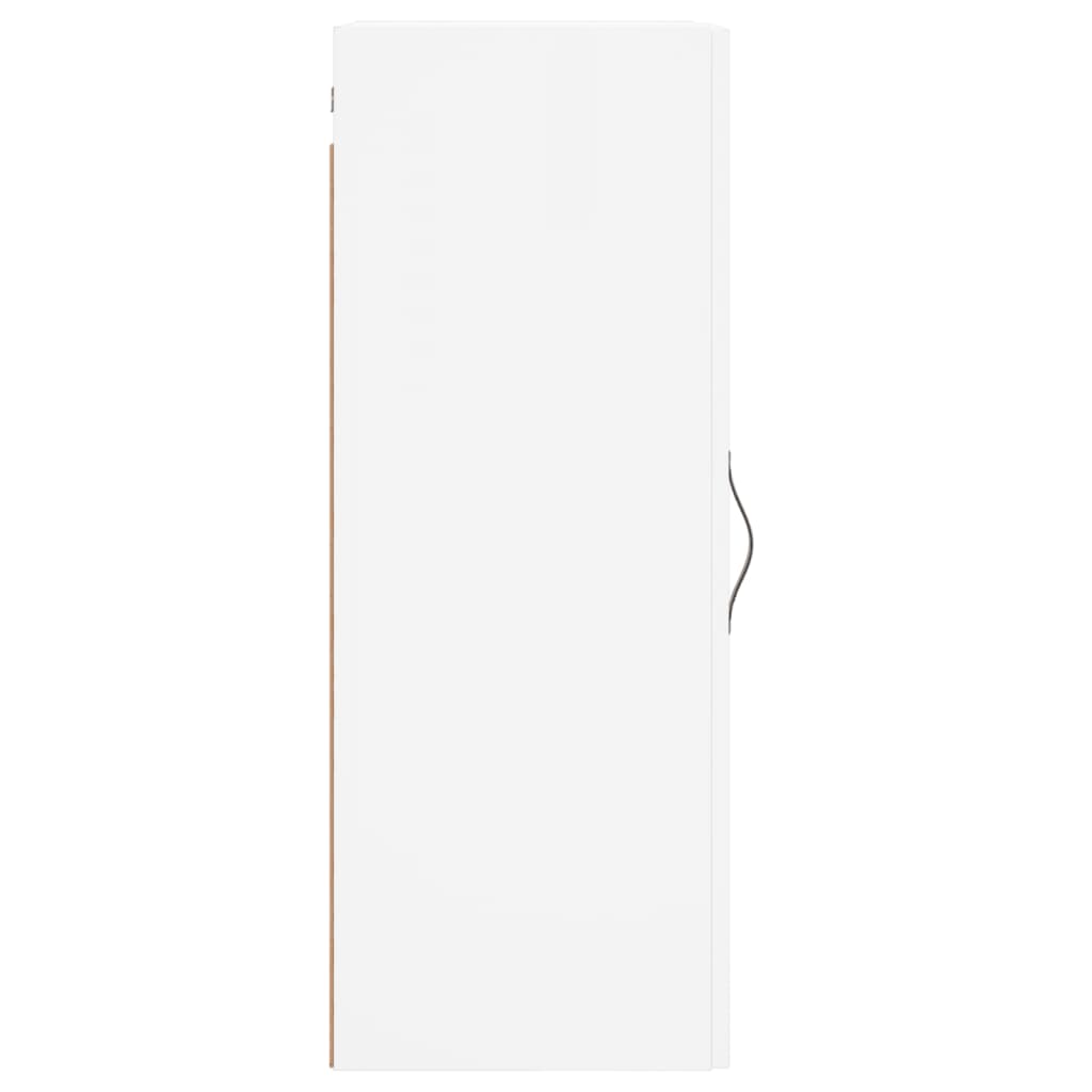 Wall Mounted Cabinet White 34.5x34x90 cm Engineered Wood