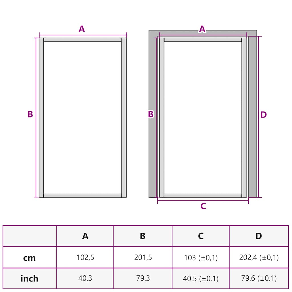 Interior Door Slim Black 102,5x201,5 cm Tempered Glass and Aluminium