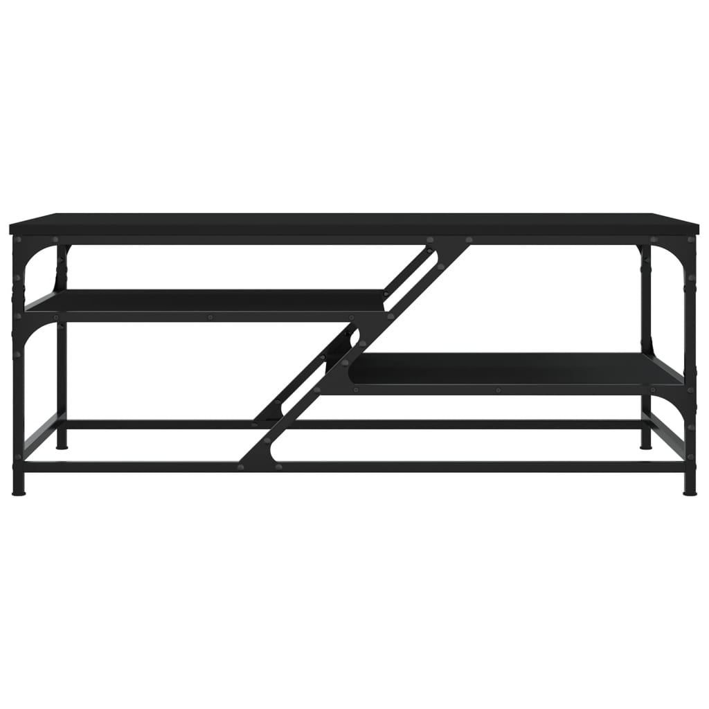 Coffee Table Black 100x49x40 cm Engineered Wood