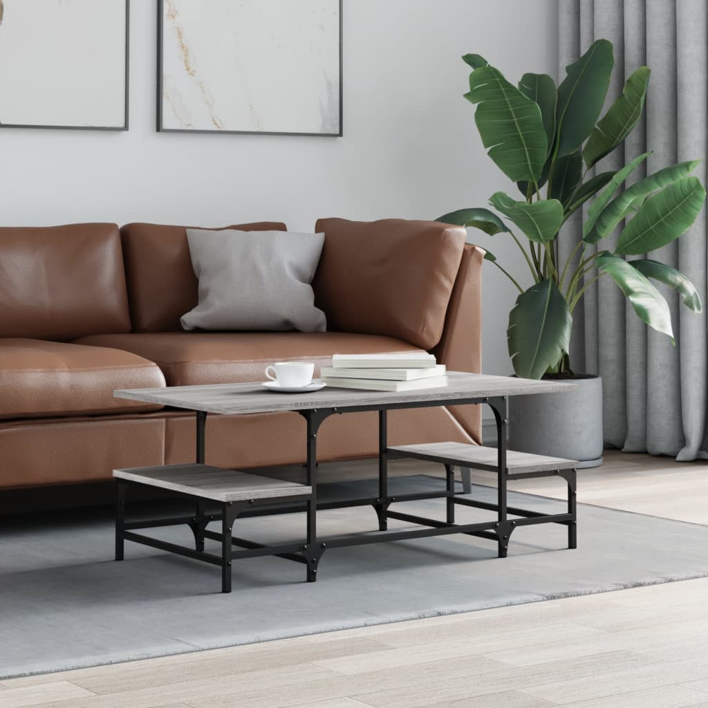 Coffee Table Grey Sonoma 100x50,5x40 cm Engineered Wood