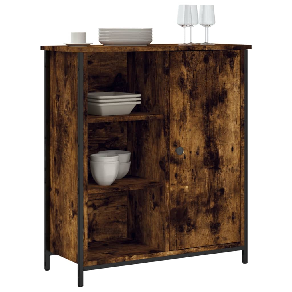 Sideboard Smoked Oak 70x30x80 cm Engineered Wood