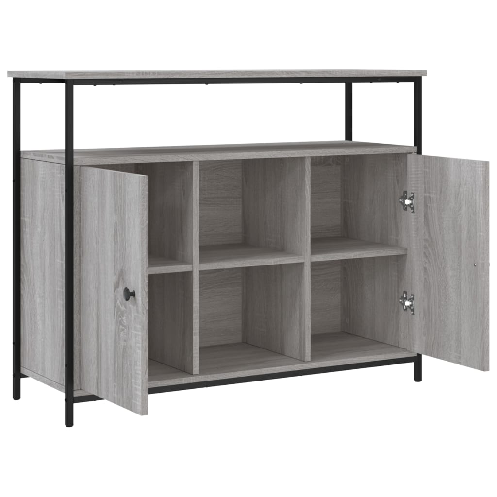 Sideboard Grey Sonoma 100x35x80 cm Engineered Wood
