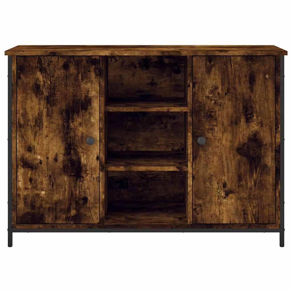 Sideboard Smoked Oak 100x35x70 cm Engineered Wood