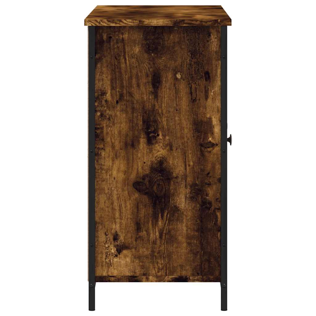 Sideboard Smoked Oak 100x35x70 cm Engineered Wood