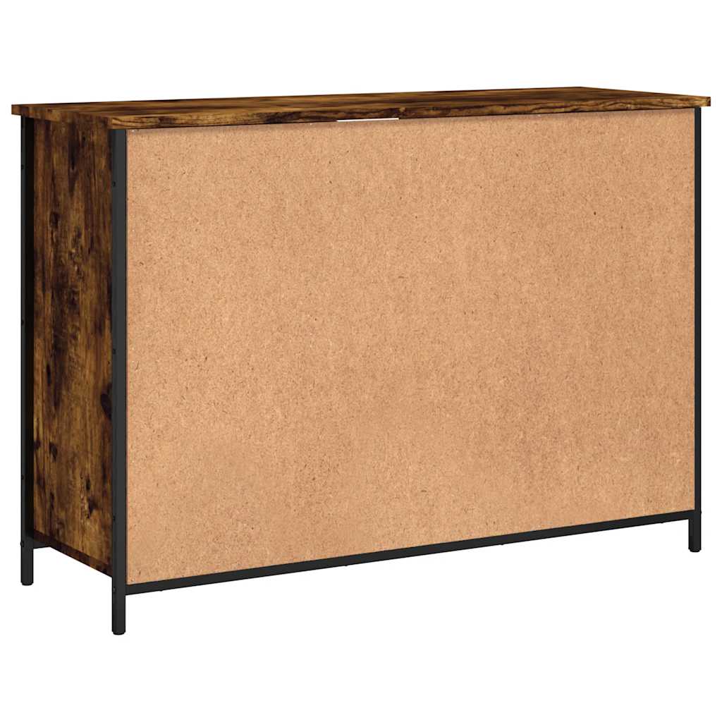 Sideboard Smoked Oak 100x35x70 cm Engineered Wood
