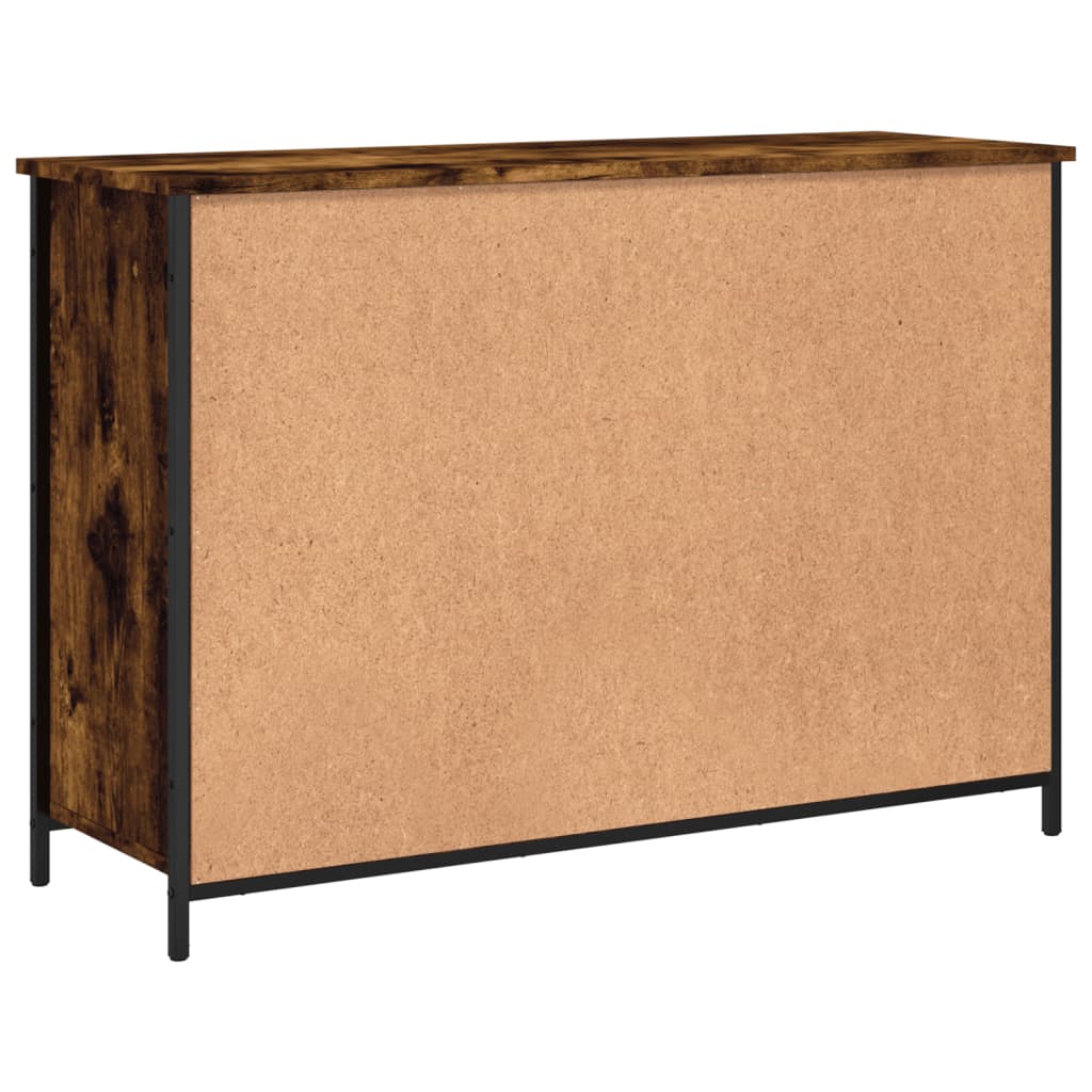 Sideboard Smoked Oak 100x35x70 cm Engineered Wood