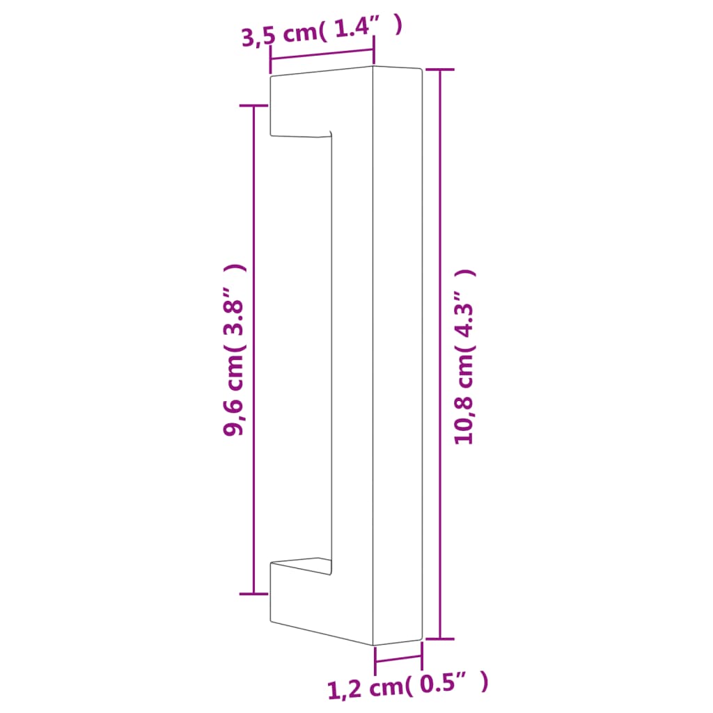 Cabinet Handles 20 pcs Silver 96 mm Stainless Steel