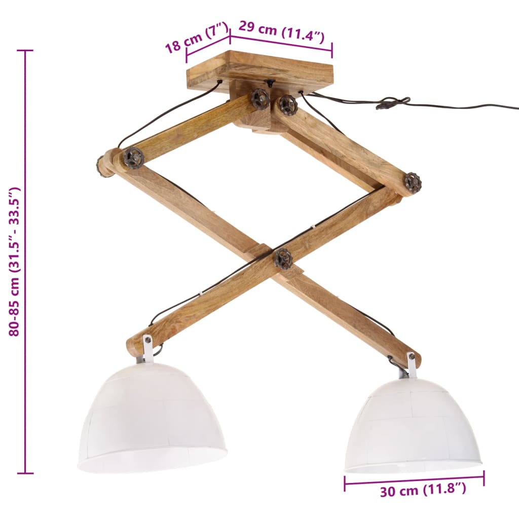 Ceiling Lamp 25 W White 29x18x85 cm E27