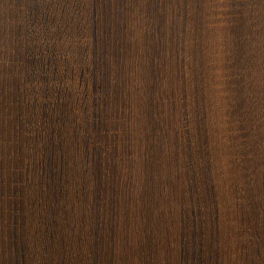 Shoe Bench Brown Oak 85.5x42x57.5 cm Engineered Wood