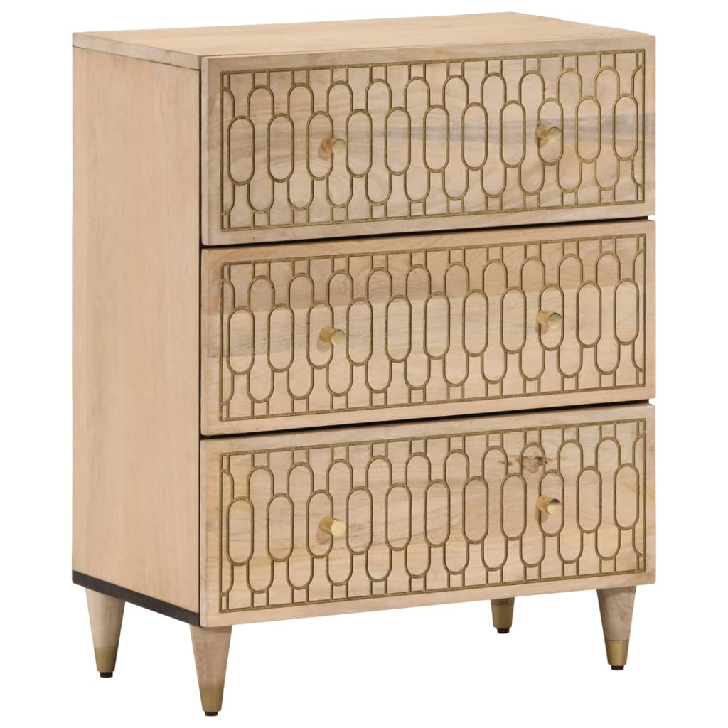 Side Cabinets 3 pcs 60x33x75 cm Solid Wood Mango