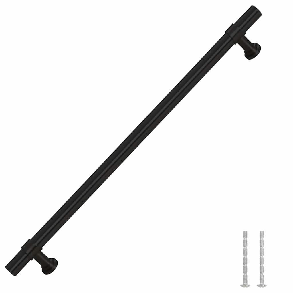 Cabinet Handles 5 pcs Black 224 mm Stainless Steel