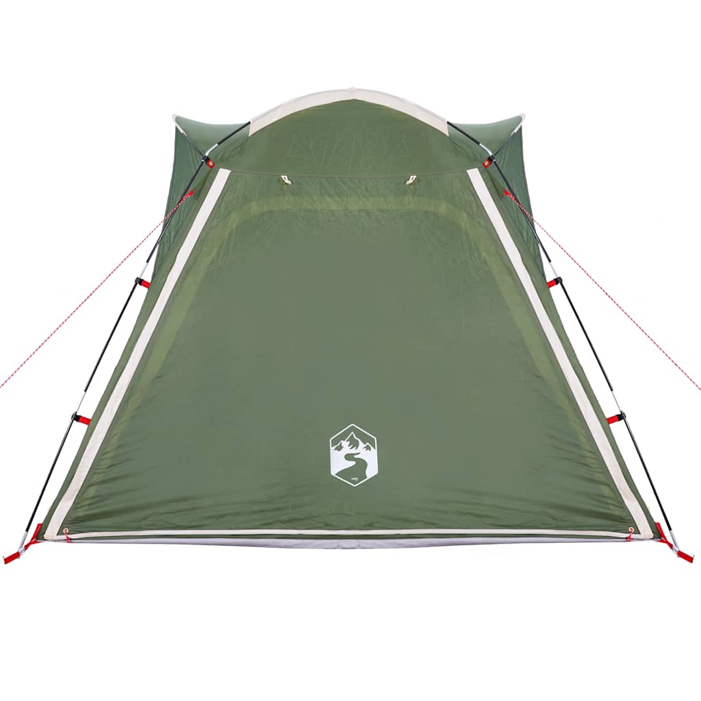 Camping Tent 4-Person Green Quick Release Waterproof