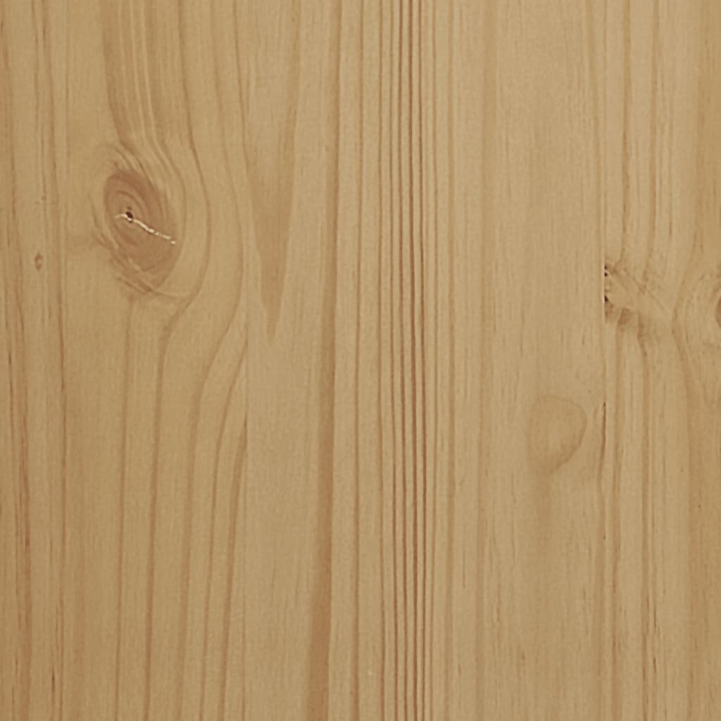 Chest of Drawers FLORO Wax Brown Solid Wood Pine