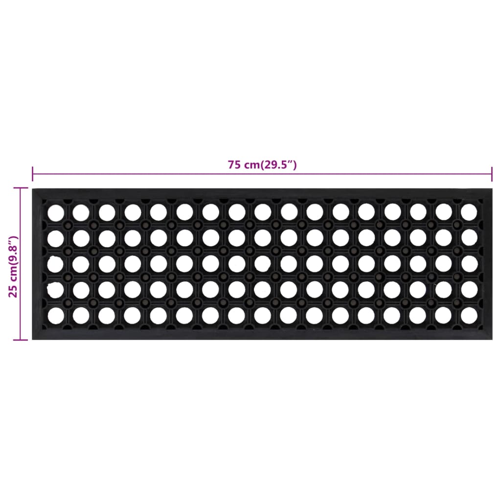 Stair Treads 10 pcs 25x75 cm Rubber
