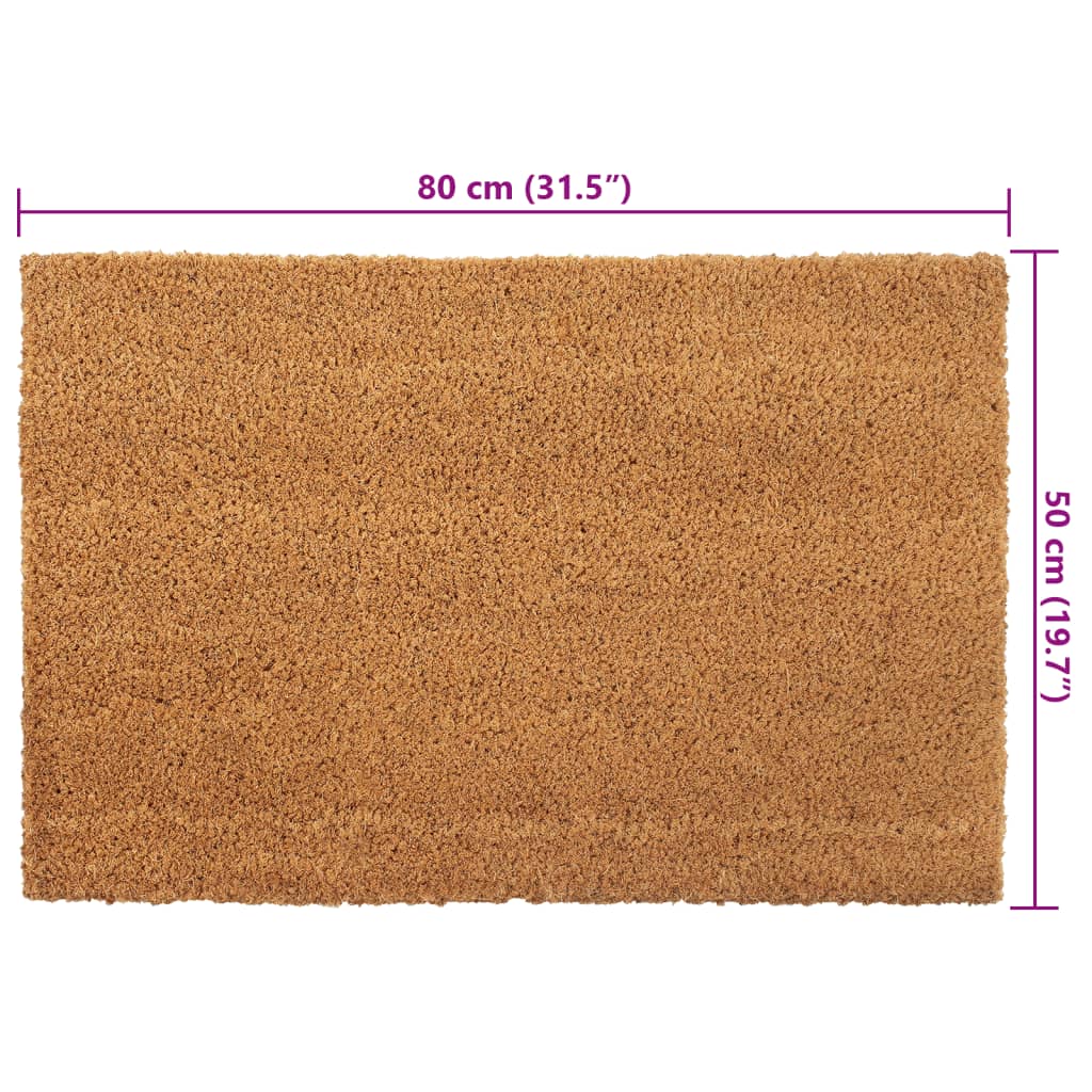 Door Mat Natural 50x80 cm Tufted Coir