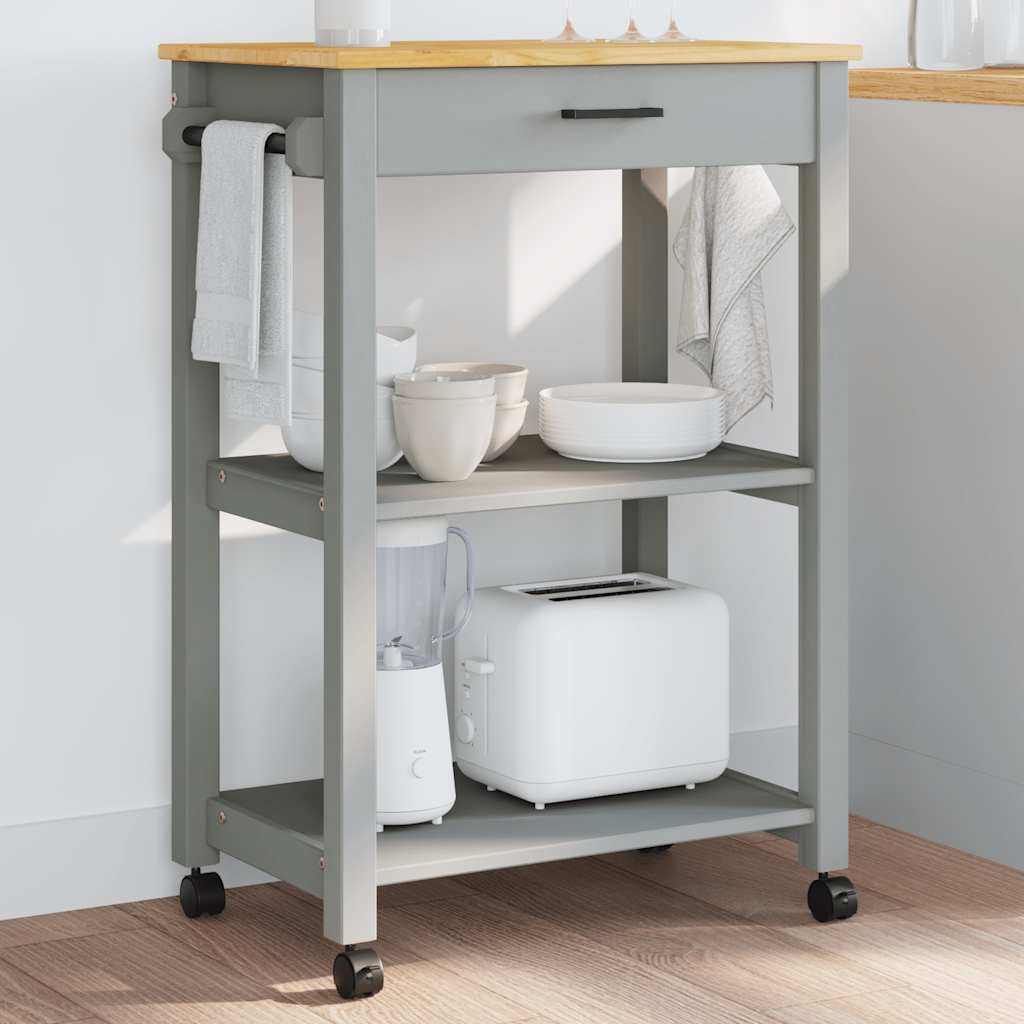 Kitchen Trolley "MONZA" 60x40x88,5 cm Solid Wood Pine