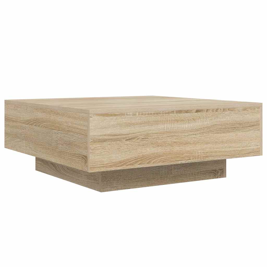 Coffee Table Sonoma Oak 80x80x31 cm Engineered Wood