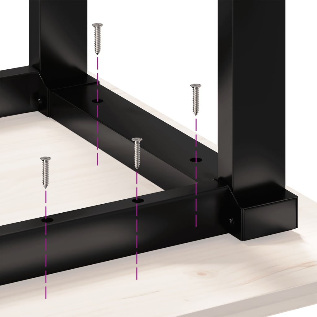 Coffee Table Legs O-Frame 90x30x43 cm Steel