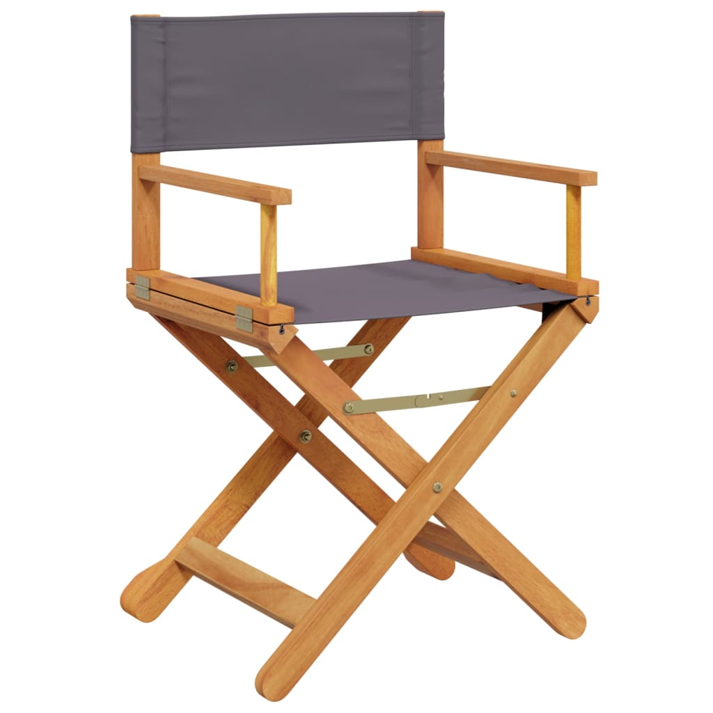 8 Piece Folding Chairs Dark Grey Fabric