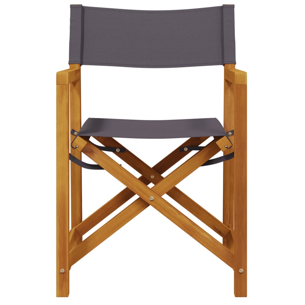 4 Piece Folding Chairs Dark Grey Fabric