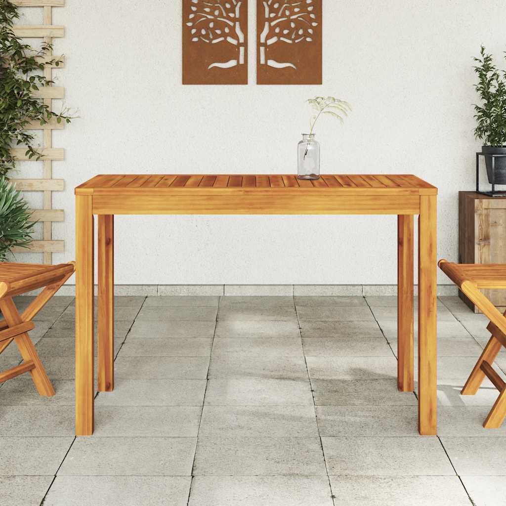 Garden Dining Table 110x55x75 cm Solid Wood Acacia