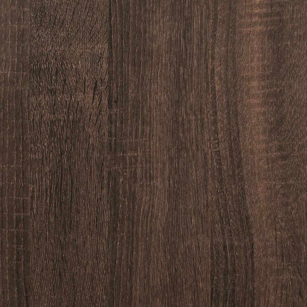 TV Cabinet Brown Oak 206.5x28.5x95 cm Engineered Wood