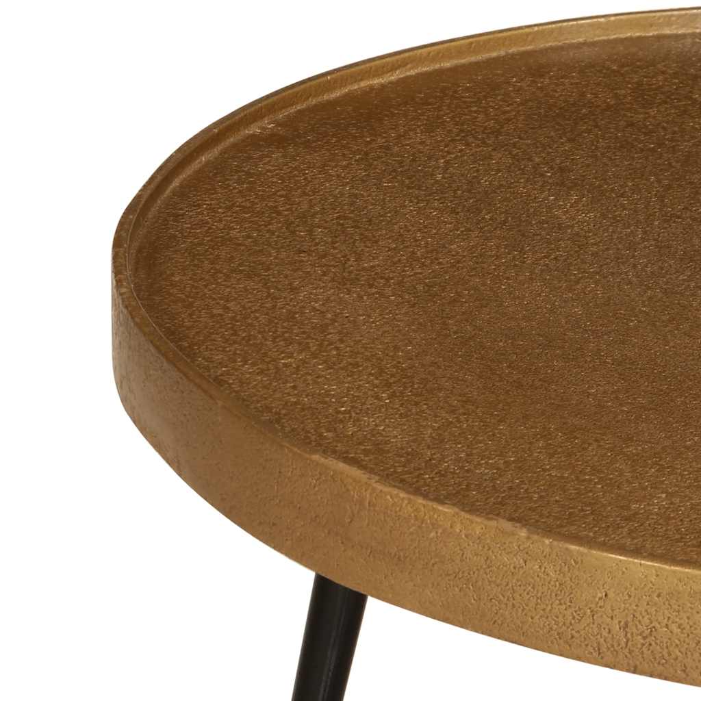 Coffee Table 2 pcs Golden Engineered Wood
