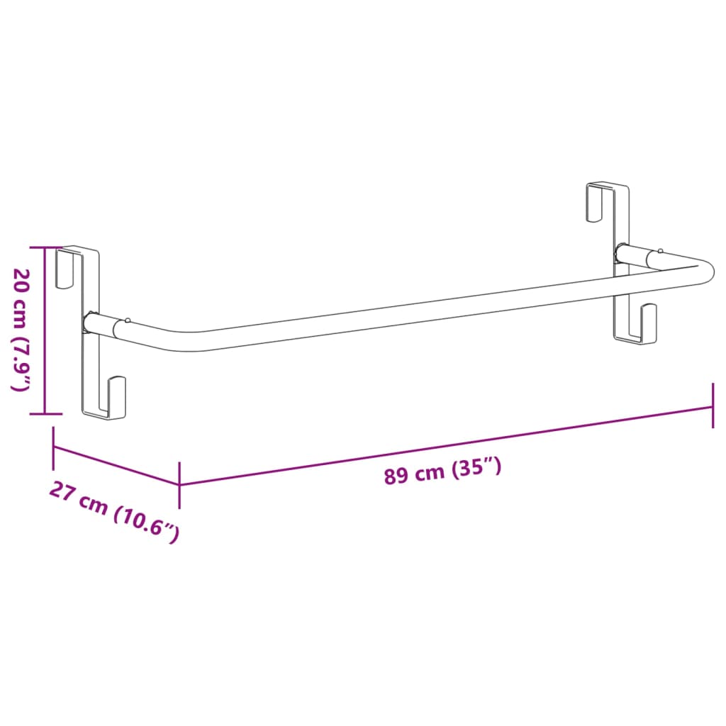 Saddle Pad Rack Black Iron