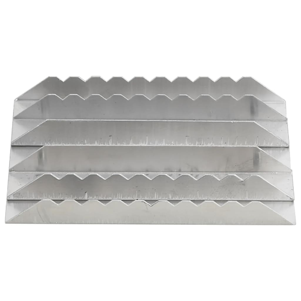 Curry Combs 3 pcs Silver Aluminium