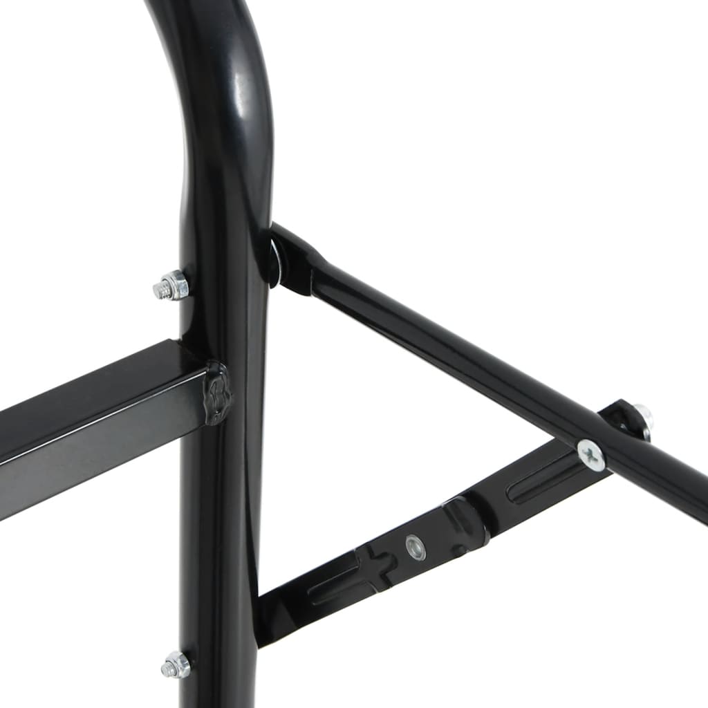 Saddle Trolley Foldable Black Steel