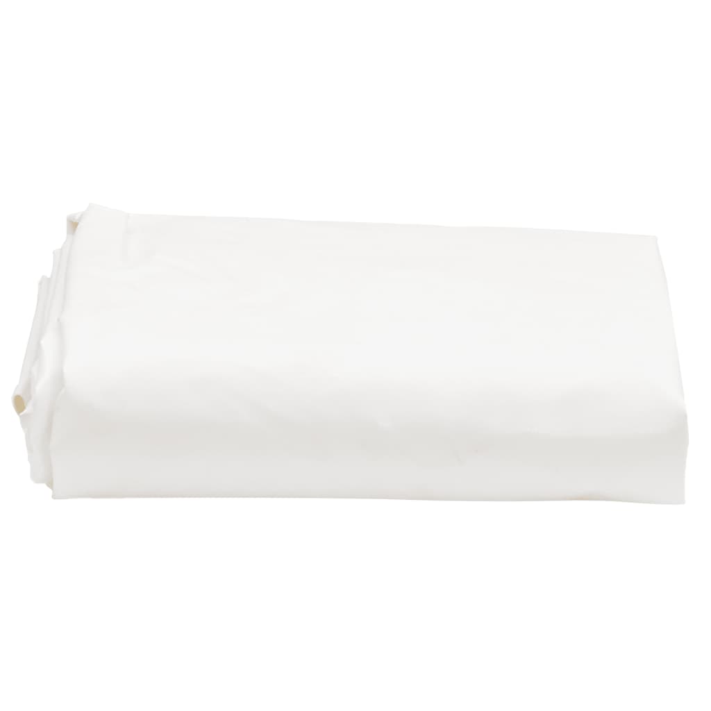 Tarpaulin 650g / m² White 5 x 5 m Canvas with PVC Coating