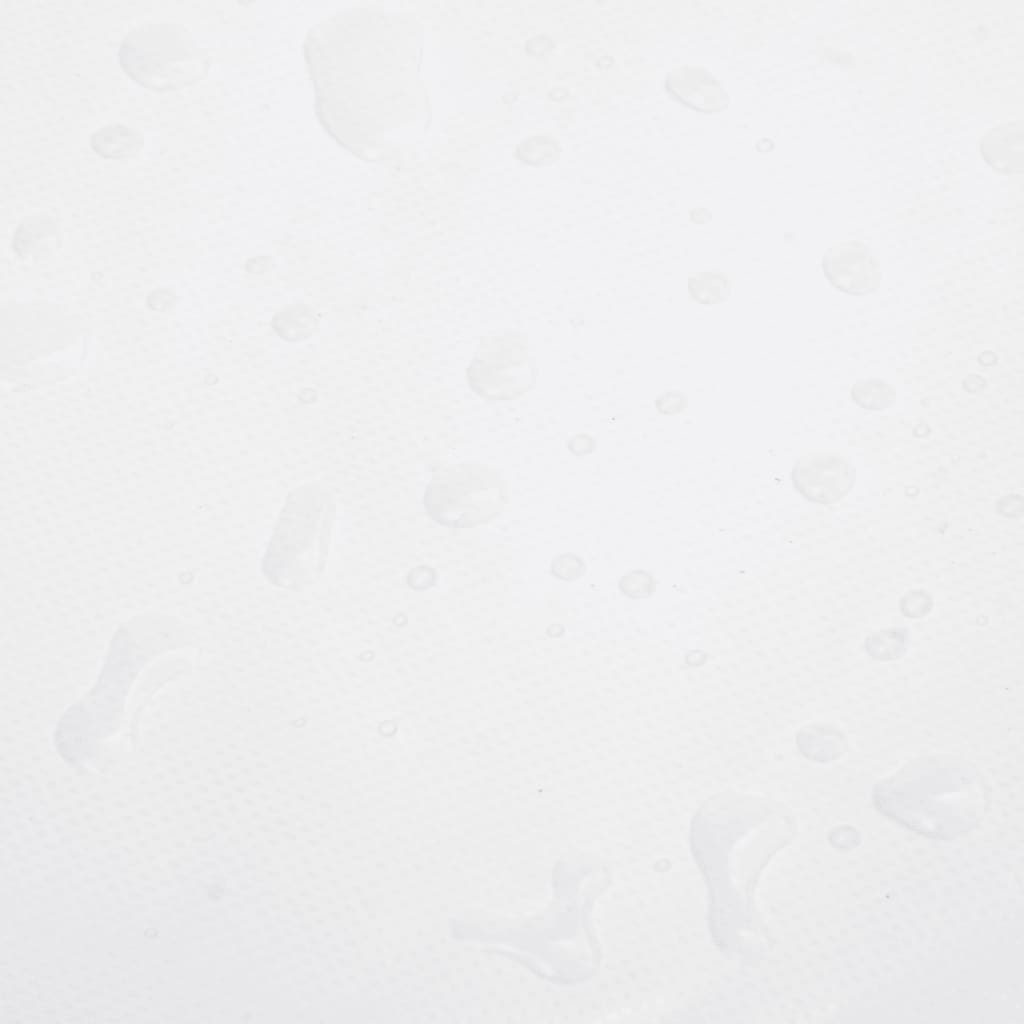 Tarpaulin 650g / m² White 5 x 5 m Canvas with PVC Coating