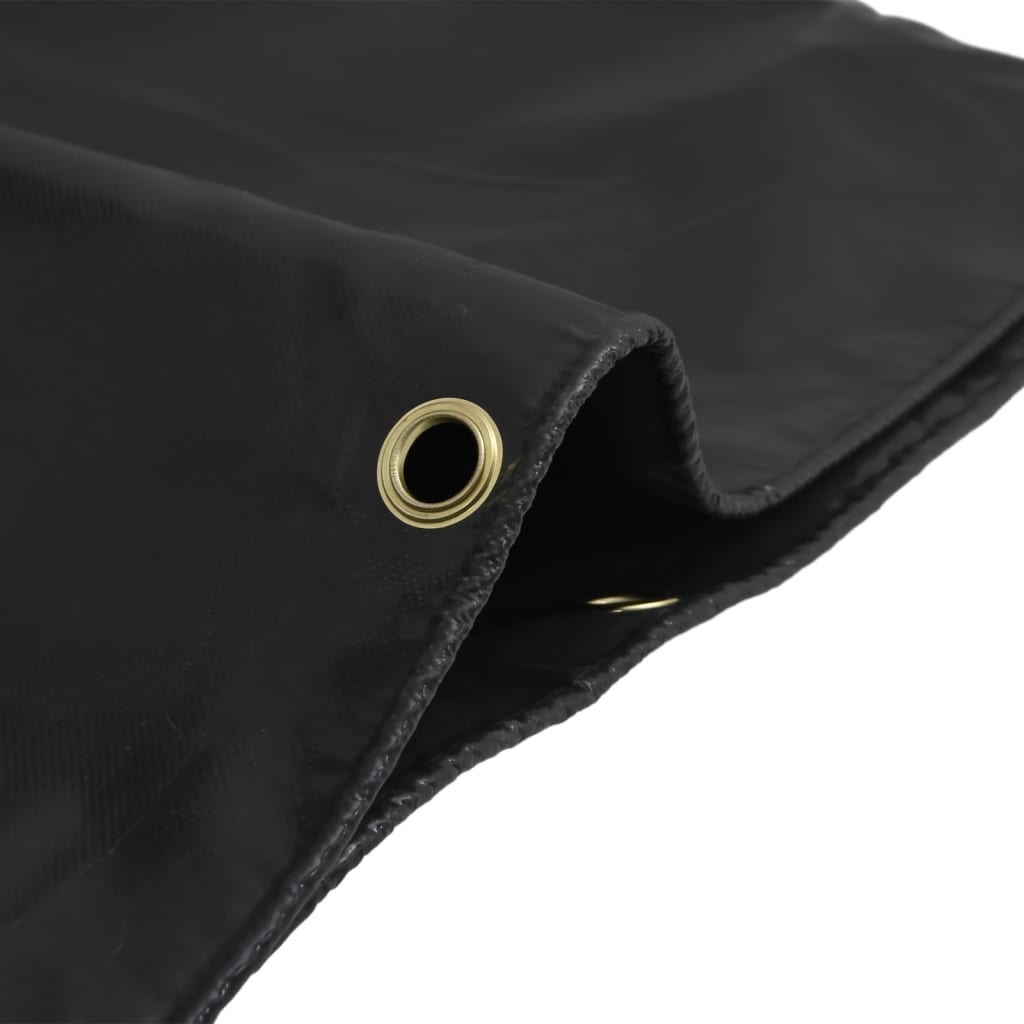 Tarpaulin 650g / m² Anthracite 4 x 4 m Canvas with PVC Coating