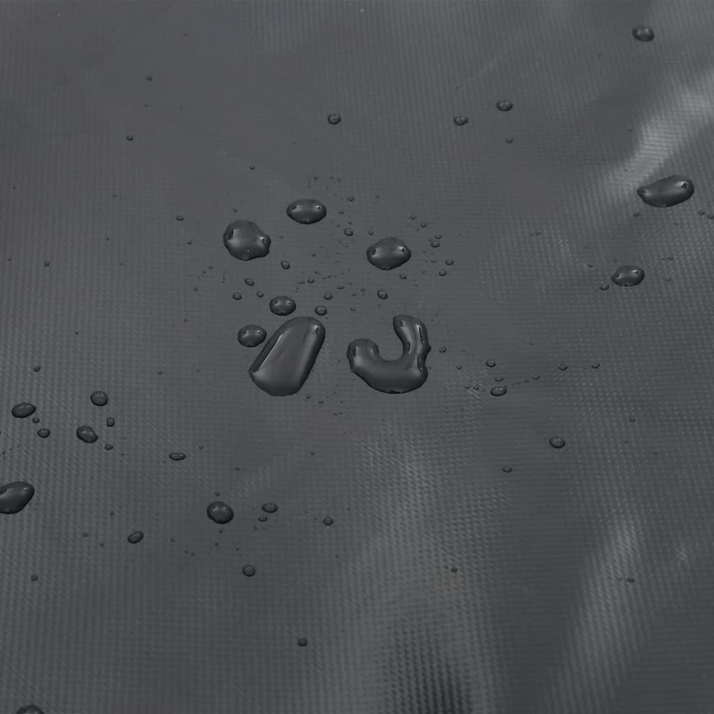 Tarpaulin 650g / m² Anthracite 4 x 4 m Canvas with PVC Coating