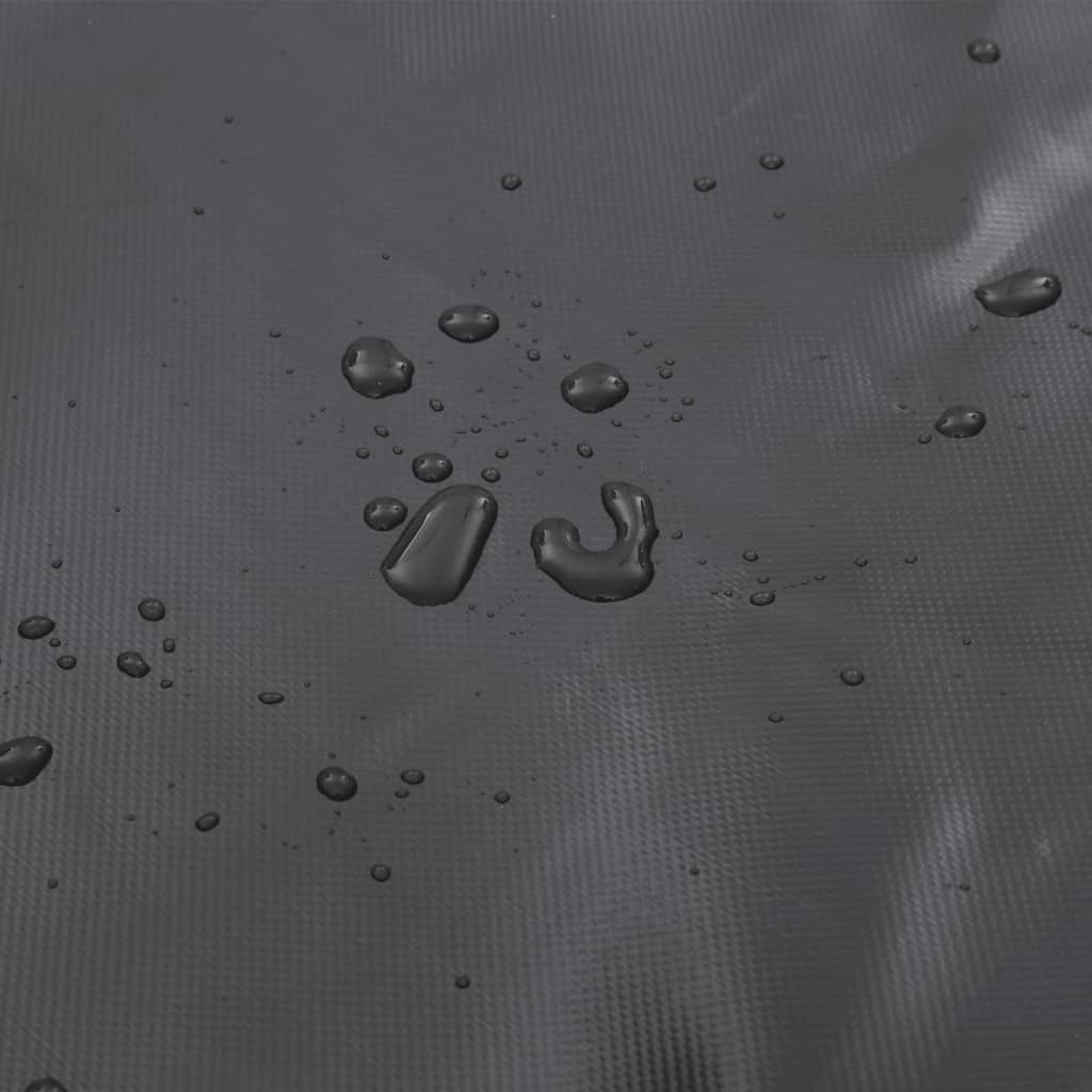 Tarpaulin 650g / m² Anthracite 1.5 x 6 m Canvas with PVC Coating
