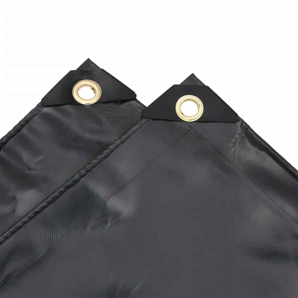 Tarpaulin 650g / m² Anthracite 5 x 7 m Canvas with PVC Coating