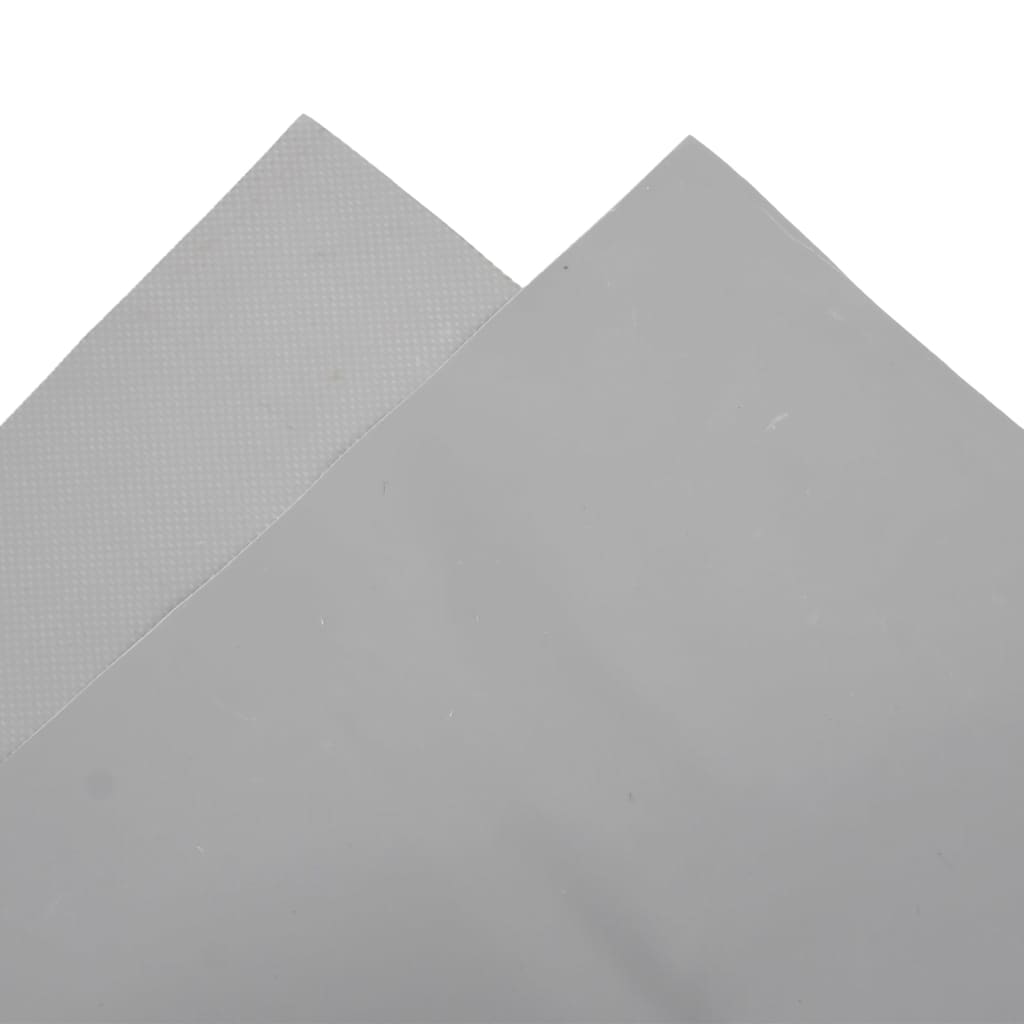 Tarpaulin 650g / m² Grey 3 x 3 m Canvas with PVC Coating