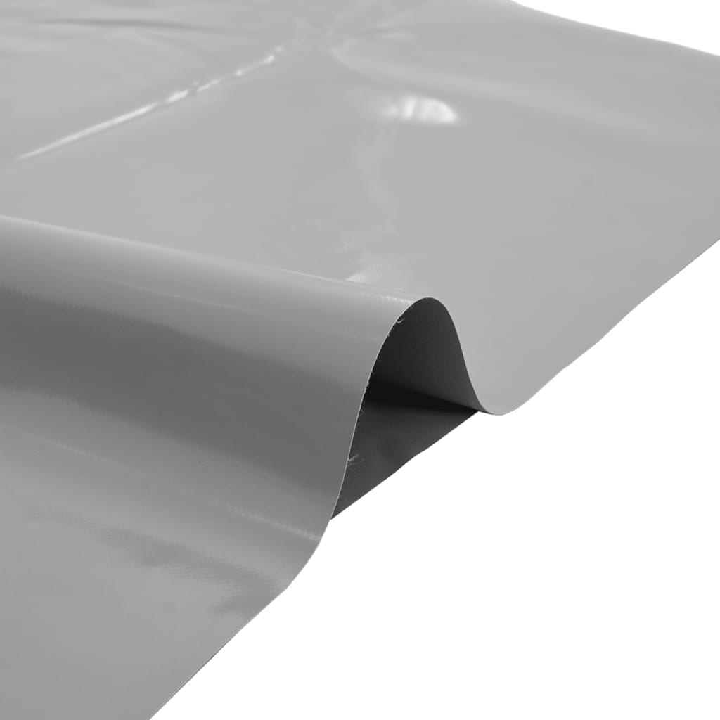 Tarpaulin 650g / m² Grey 3 x 5 m Canvas with PVC Coating