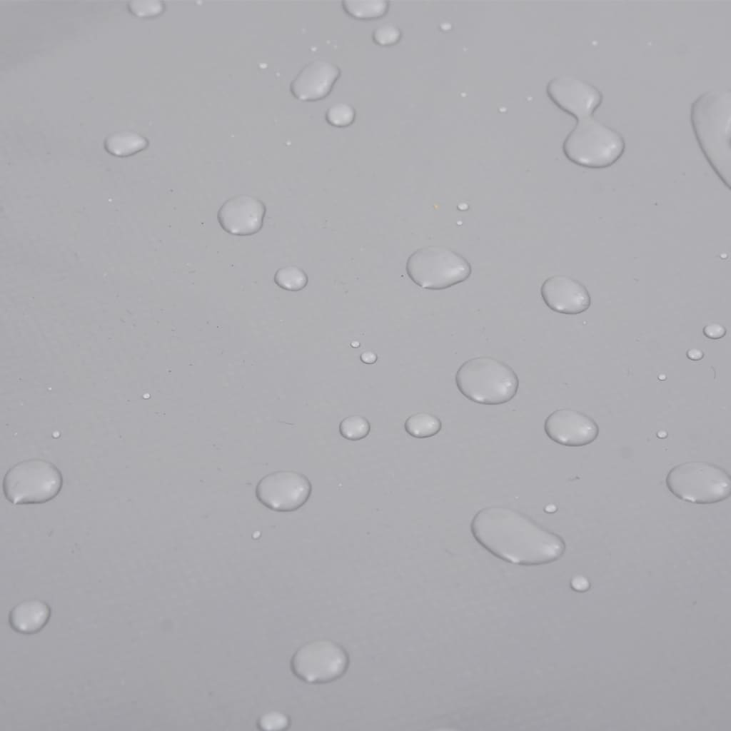Tarpaulin 650g / m² Grey 3 x 5 m Canvas with PVC Coating