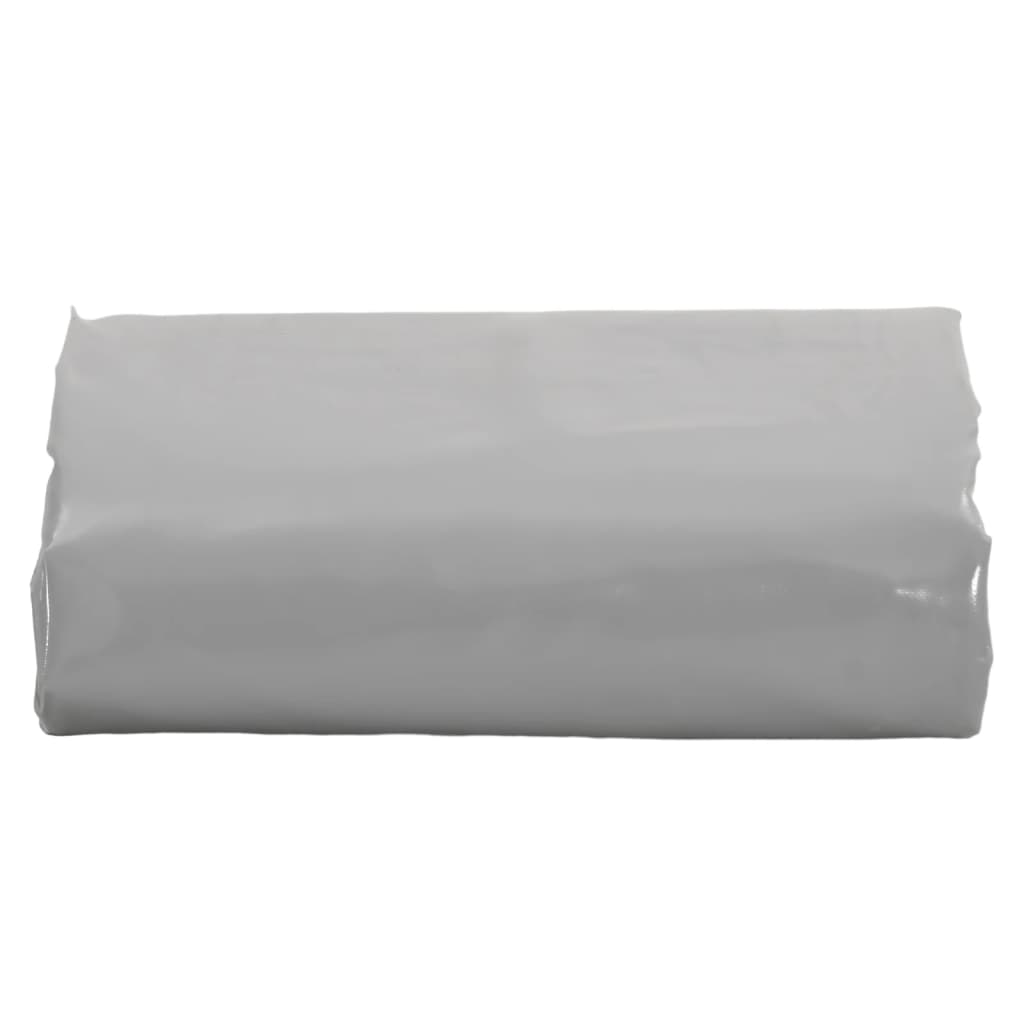 Tarpaulin 650g / m² Grey 4 x 5 m Canvas with PVC Coating