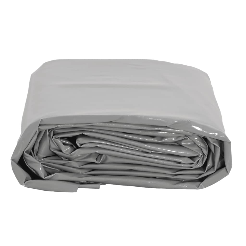 Tarpaulin 650g / m² Grey 1 x 2.5 m Canvas with PVC Coating